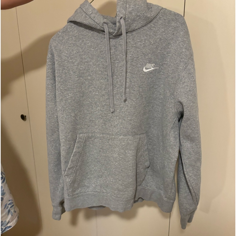 Gray Nike hoodie